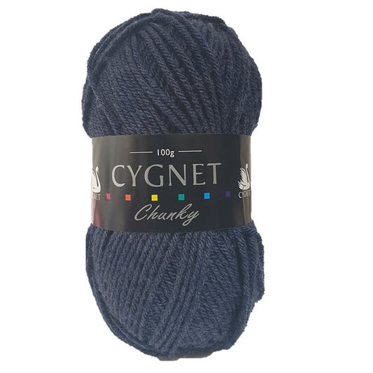 Cygnet Yarns - Chunky Wool - 100g Ball - 319 Denim Blue