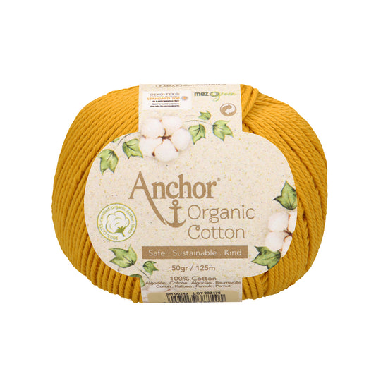 Anchor - Organic Cotton - 50g Ball - Gold