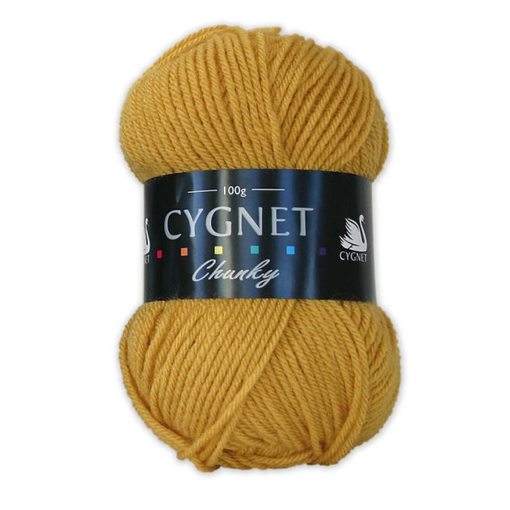 Cygnet Yarns - Chunky Wool - 100g Ball - 686 Gold