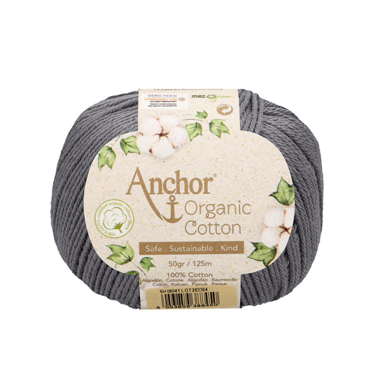 Anchor - Organic Cotton - 50g Ball - Graphite Grey