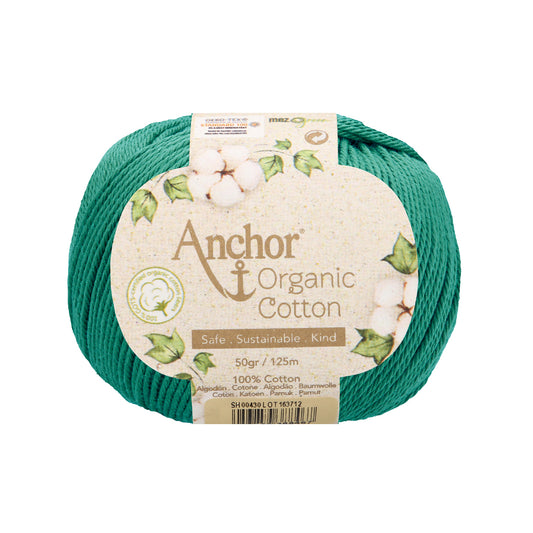 Anchor - Organic Cotton - 50g Ball - Jade
