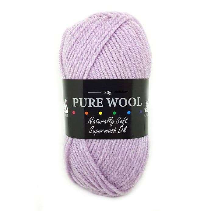 Cygnet Yarns - Pure Wool Superwash DK - 50g Ball - Lavender
