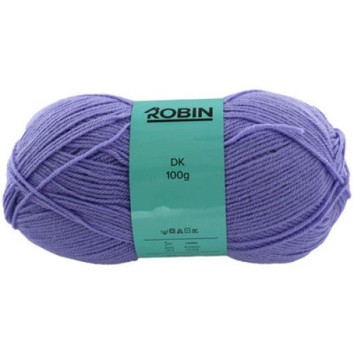 www.thewoolshop.net Robin - DK Double Knit Wool Yarn - 100g Ball - Lavender