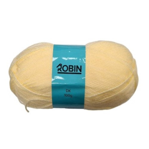 www.thewoolshop.net Robin - DK Double Knit Wool Yarn - 100g Ball - Lemon