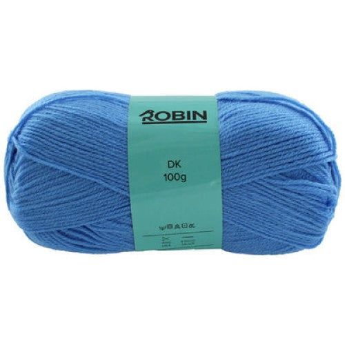 www.thewoolshop.net Robin - DK Double Knit Wool Yarn - 100g Ball - Madonna Blue