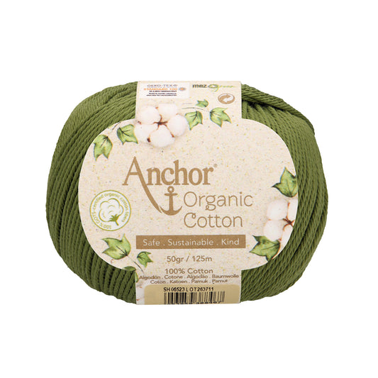 Anchor - Organic Cotton - 50g Ball - Moss