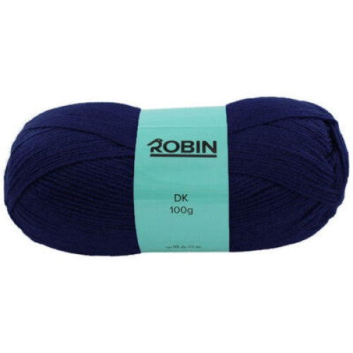 www.thewoolshop.net Robin - DK Double Knit Wool Yarn - 100g Ball - Navy