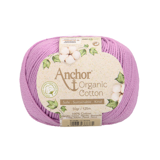 Anchor - Organic Cotton - 50g Ball - Orchid