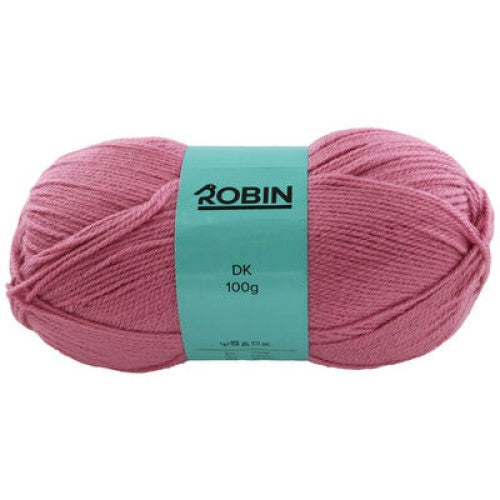 Robin - DK Double Knit Wool Yarn - 100g Ball - Pale Rose Pink