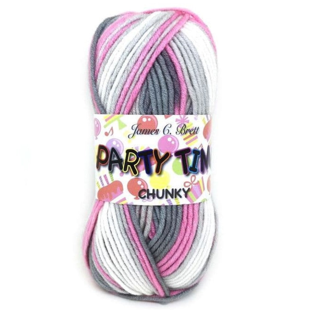 James C. Brett - Party Time - Chunky - 100g Ball - PT11