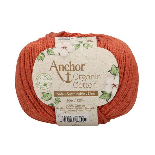 Anchor - Organic Cotton - 50g Ball - Red Dunes