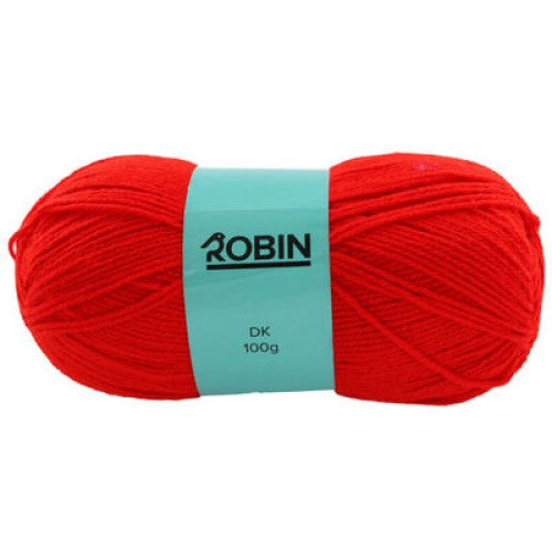 www.thewoolshop.net Robin - DK Double Knit Wool Yarn - 100g Ball - Red