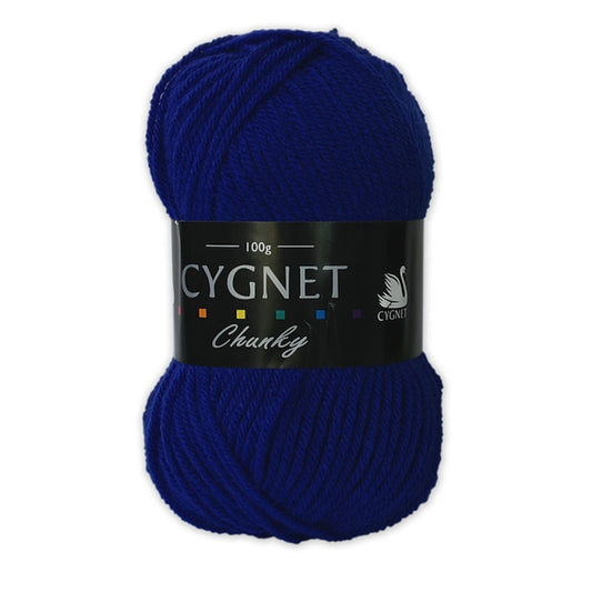 Cygnet Yarns - Chunky Wool - 100g Ball - 331 Royal Blue