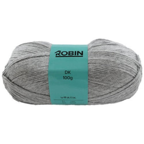 www.thewoolshop.net Robin - DK Double Knit Wool Yarn - 100g Ball - Silver