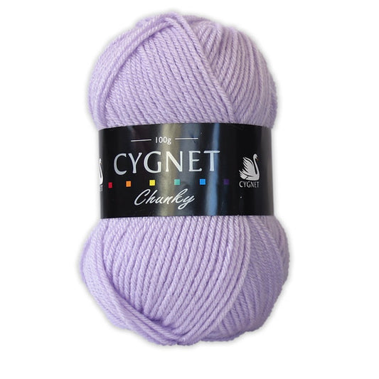 Cygnet Yarns - Chunky Wool - 100g Ball - 893 Soft Lilac
