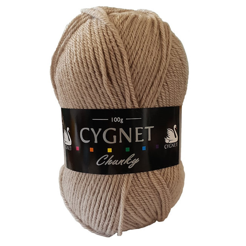 Cygnet Yarns - Chunky Wool - 100g Ball - 199 Stone