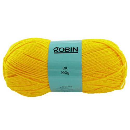 www.thecraftshop.net Robin - DK Double Knit Wool Yarn - 100g Ball - Sunflower