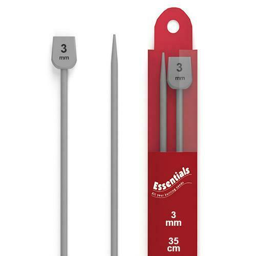 Whitecroft Essentials - 35cm Knitting Needles Pins Single Point - 3mm / UK11