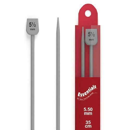 Whitecroft Essentials - 35cm Knitting Needles Pins Single Point - 5.5mm / UK5